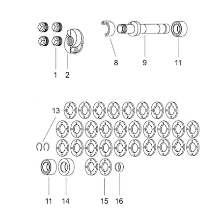 Clemco Small Spin-Blast Spare Parts Kit 10C02603